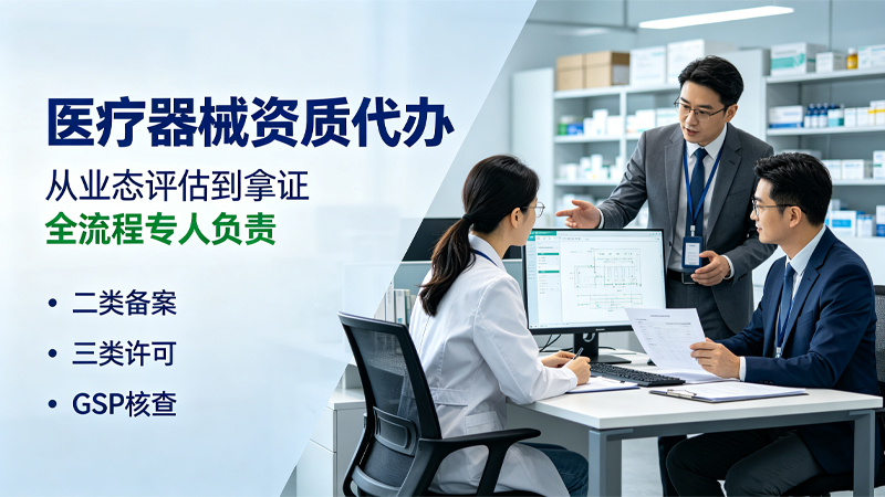 长沙医疗器械经营许可证代办banner