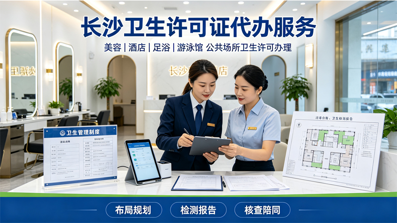 长沙卫生许可证代办服务banner