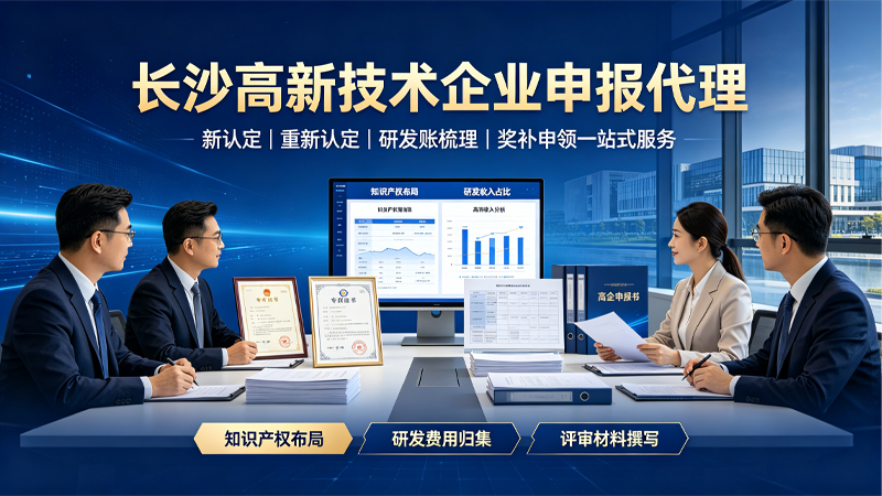 长沙高新技术企业申报代理服务banner