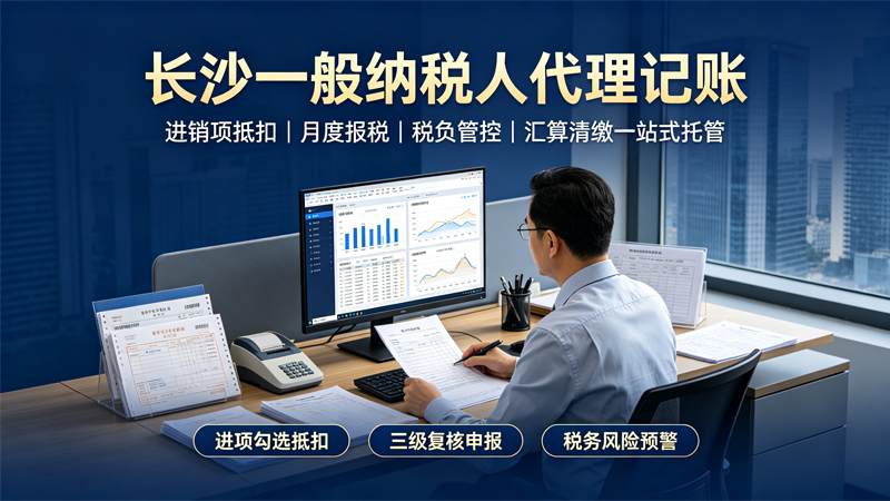 长沙一般纳税人代理记账服务banner