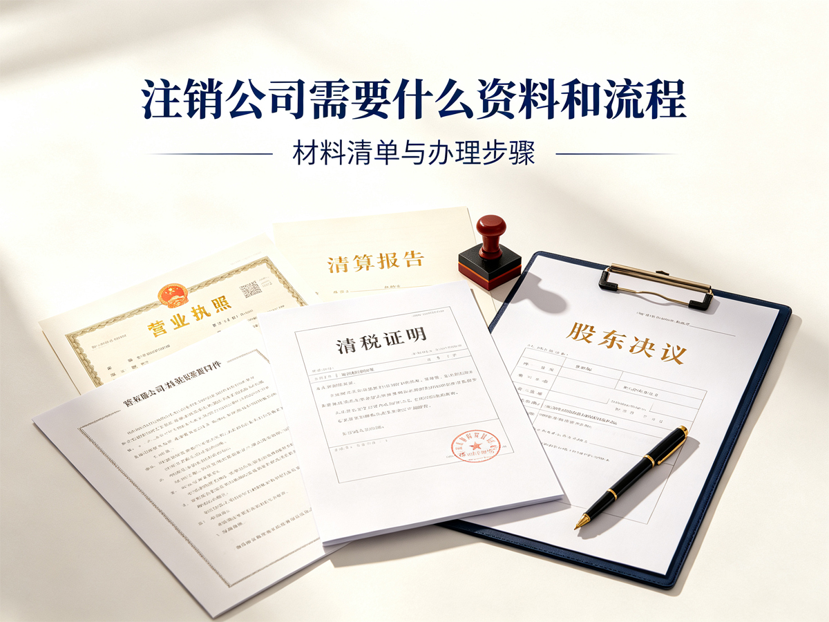 注销公司需要什么资料和流程