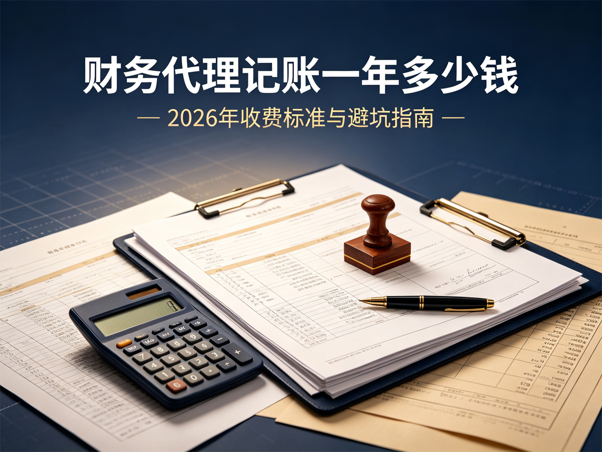 财务代理记账一年多少钱