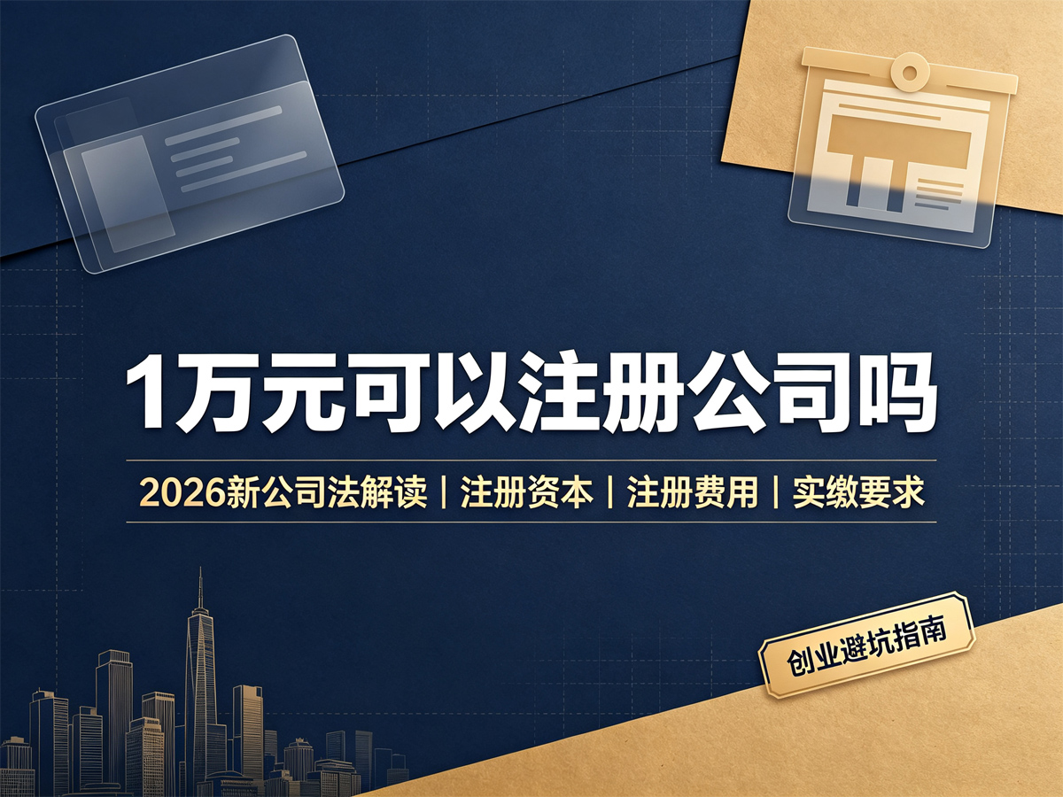 1万元可以注册公司吗
