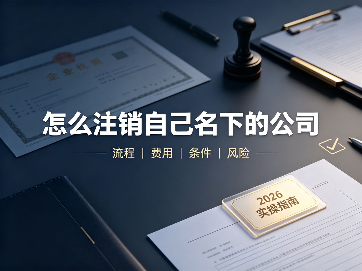 怎么注销自己名下的公司