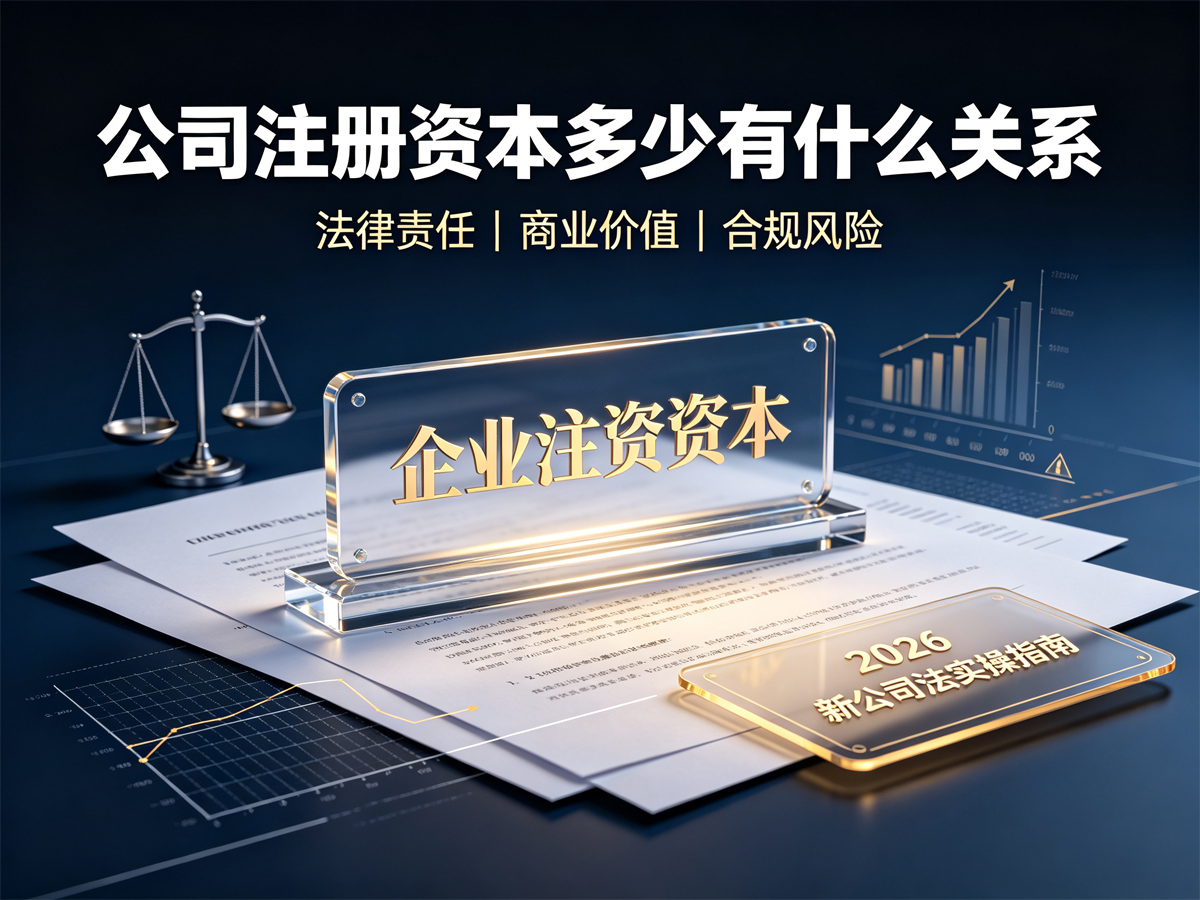 公司注册资本多少有什么关系