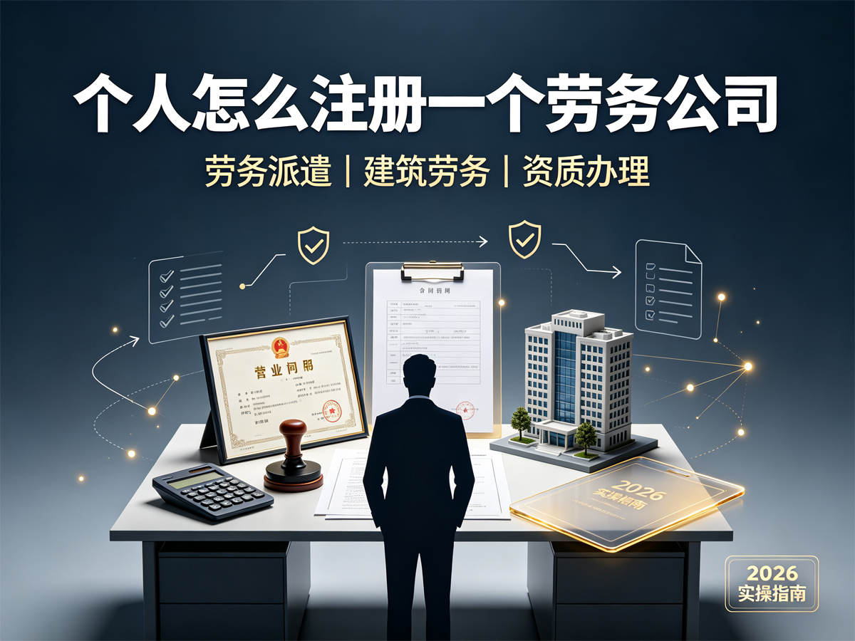 个人怎么注册一个劳务公司