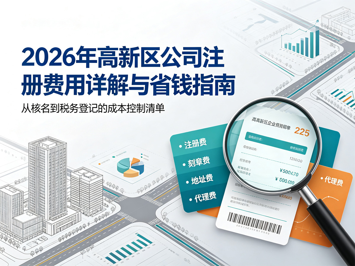 2026年高新区公司注册费用详解与省钱指南
